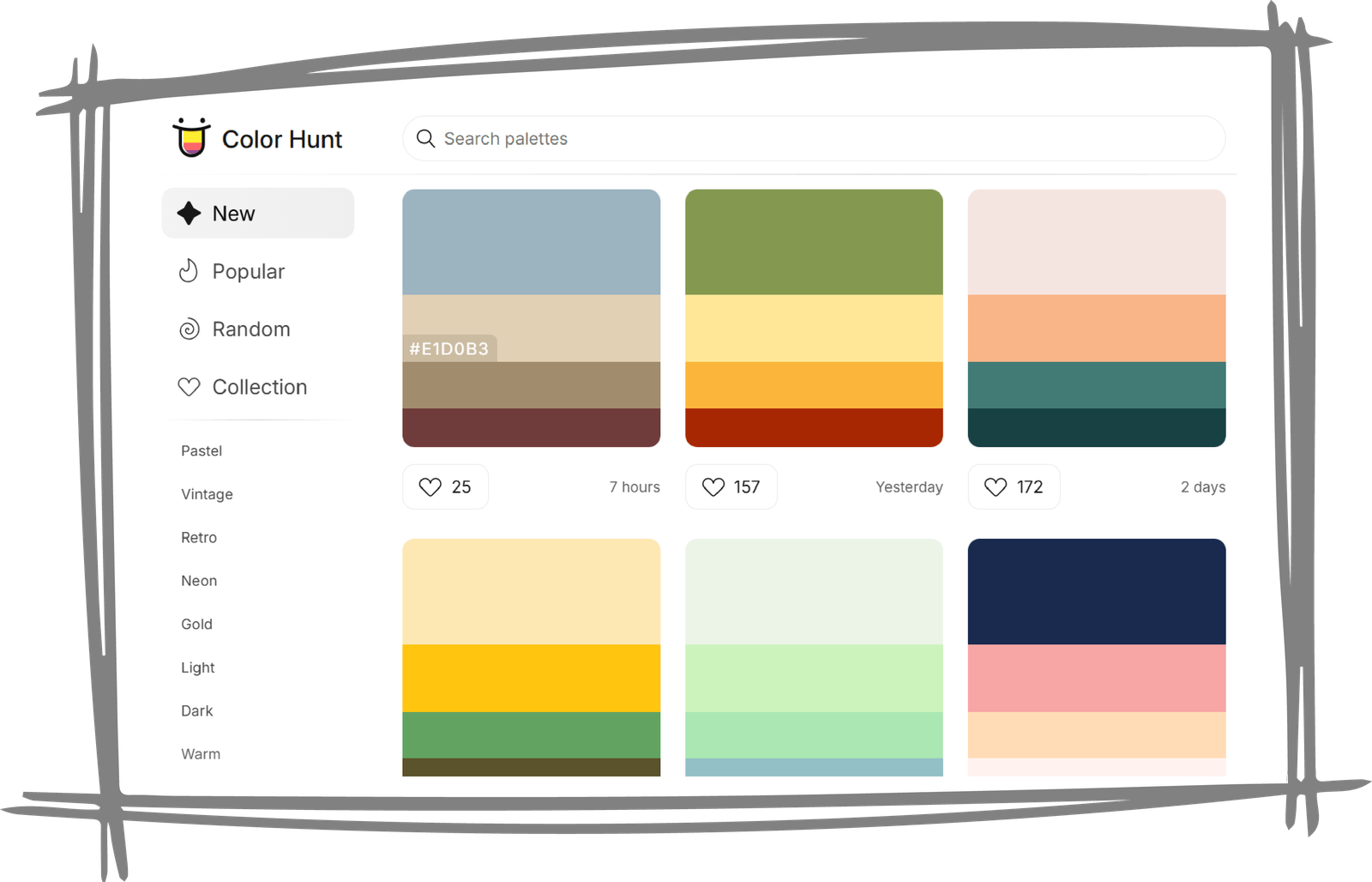 Color hunt color palettes generator